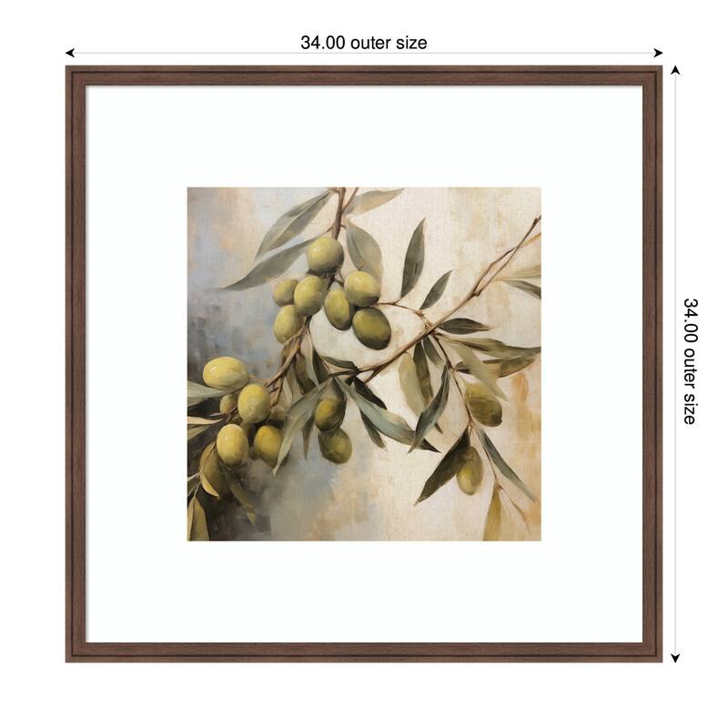 Kate and Laurel Olive Tree by The Creative Bunch Studio Framed Wall Art Print