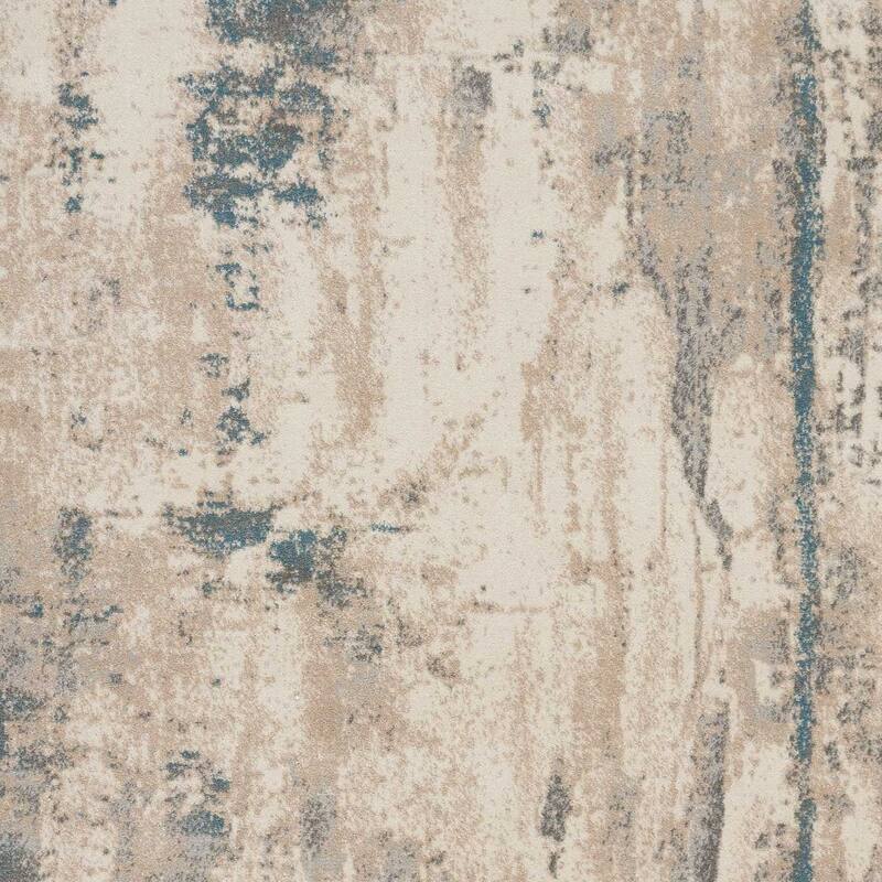 Abstract Modern Non Skid Stain Resistant Area Rug - 126' X '94' X '0.5