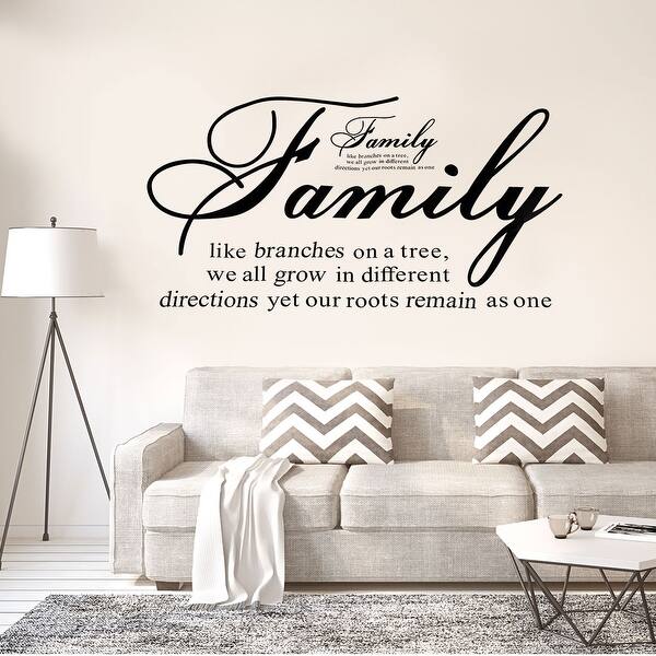 Shop Family Like Branch Quote Wall Sticker Removable Pvc Art