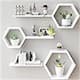 Option White Hexagon Shelves