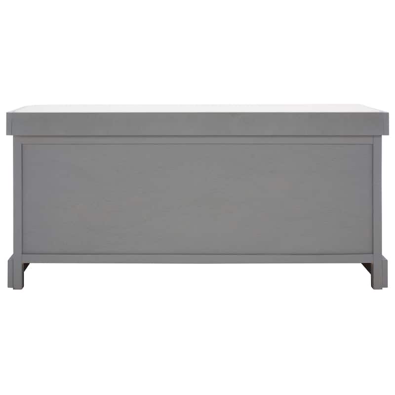 SAFAVIEH Mozella 3-Drawer Cushion Bench - 42" W x 15" D x 20" H - 42Wx15Dx20H