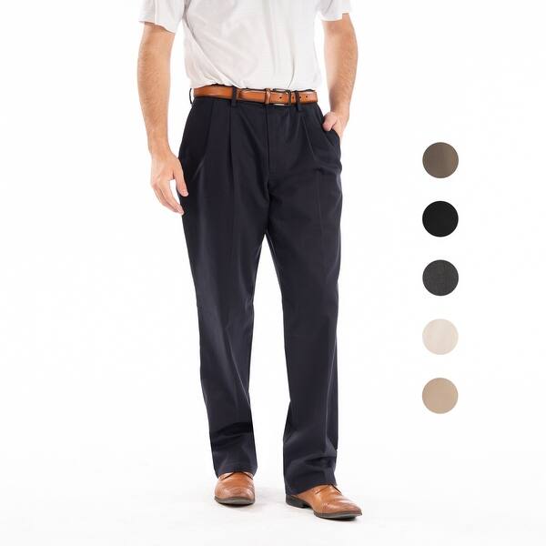 Shop Dockers Men S Signature Pleated Classic Fit Pants On Sale