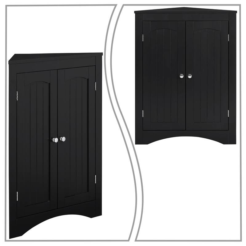 Classic Stylish Wooden Corner Storage Cabinet, For Indoor Use