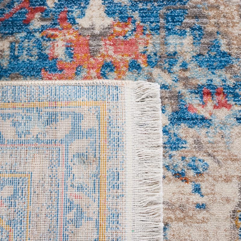 SAFAVIEH Vintage Persian Hildegard Oriental Distressed Rug - Blue/Multi - 5' x 7' 6"