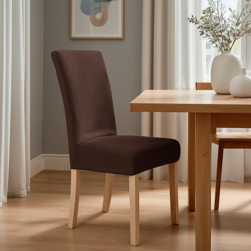 Deconovo Universal Soft Stretch Chair Slipcovers Set of 6