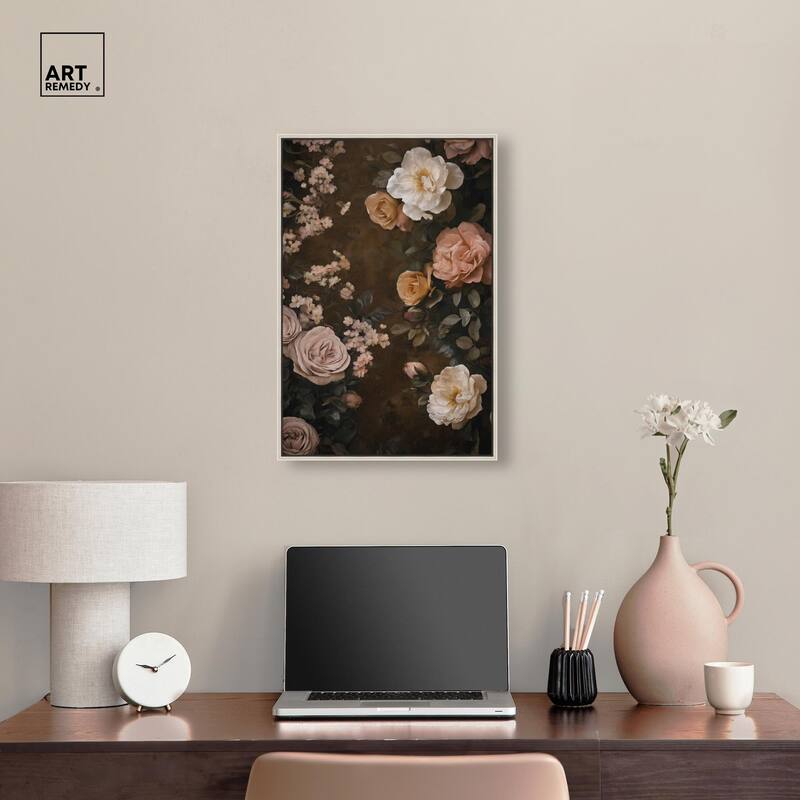 Faded Florals Fable II Canvas by Art Remedy