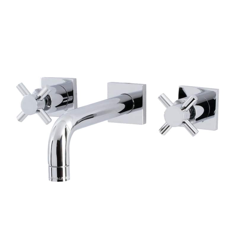 Kingston Brass Concord Two-Handle 3-Hole Wall Mount Bathroom Faucet