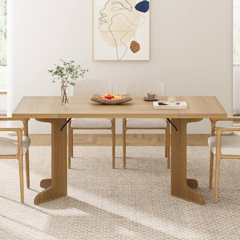 71 Inch Farmhouse Kitchen Dining Table for 6 to 8 Dining Room, Office and Living Room (Only Table)