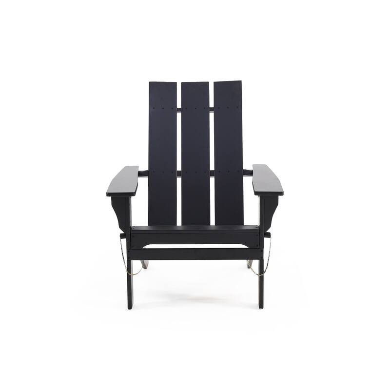 Zuma Outdoor Contemporary Acacia Wood Foldable Adirondack Chair by Christopher Knight Home