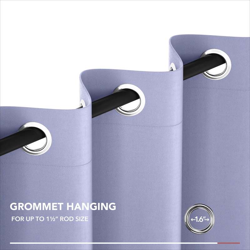 Deconovo Grommet 38 Width Curtain (2 Panel)