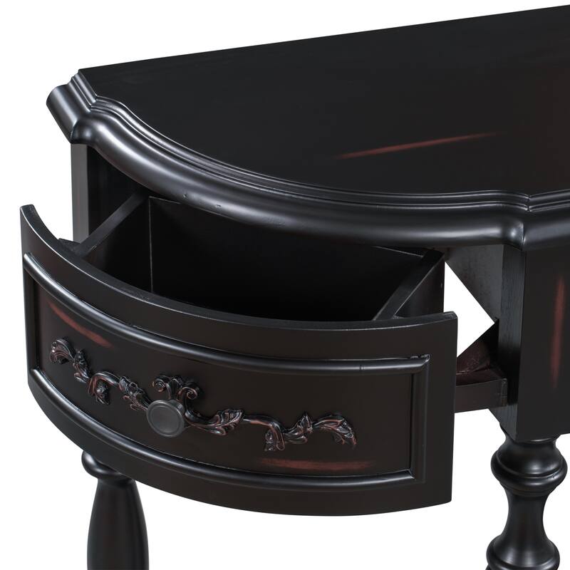 Modern and Contemporary Curved Console Table Sofa Table Entryway Table