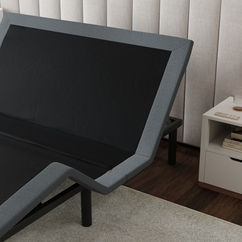 Full Adjustable Bed Base with Head and Foot Position Adjustments, Zero Gravity, and Wireless Remote