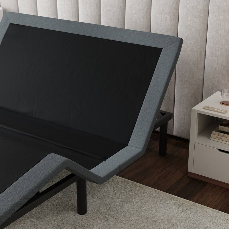 Twin XL Size Steel Adjustable Platform Bed with Zero Gravity Position and Tool-Free Assembly