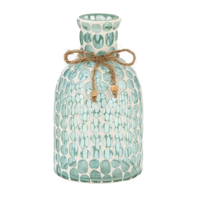 Sagebrook Home Glass Mosaic Vase