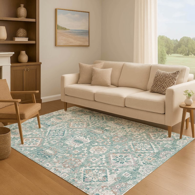 Premium Washable Super Soft Traditional Nora Mayfield Rug