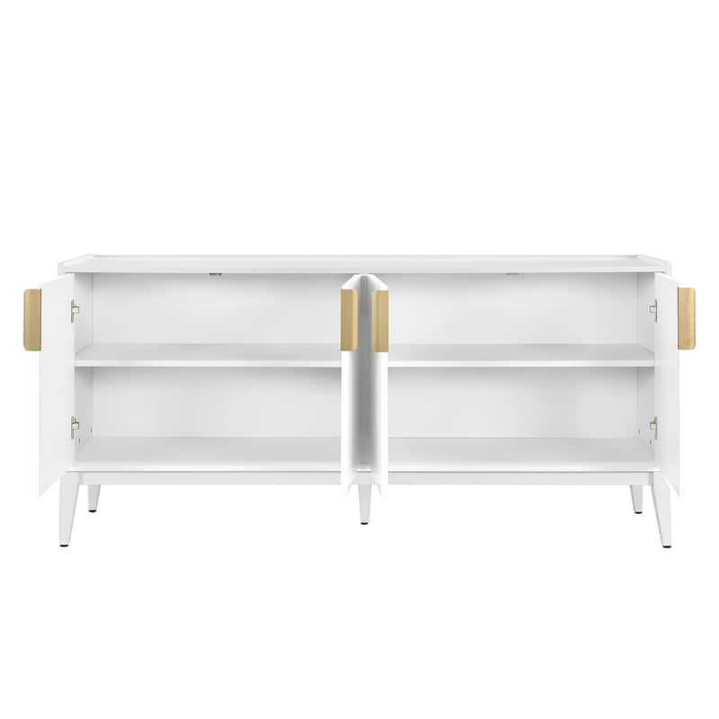 63 Inch MDF Sideboard with Adjustable Shelves - 63.00" x 15.60"