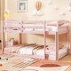 preview thumbnail 26 of 29, Modern Twin Size Bunk Bed with Ladder and Safety Guardrails