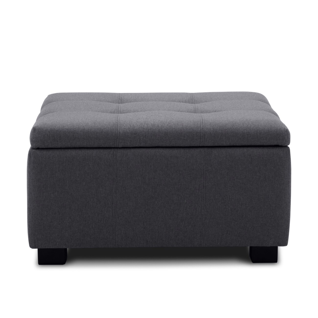 Belleze Storage Ottoman Foot Bench Tufted Vintage Style Belleze Storage Ottoman Foot Bench