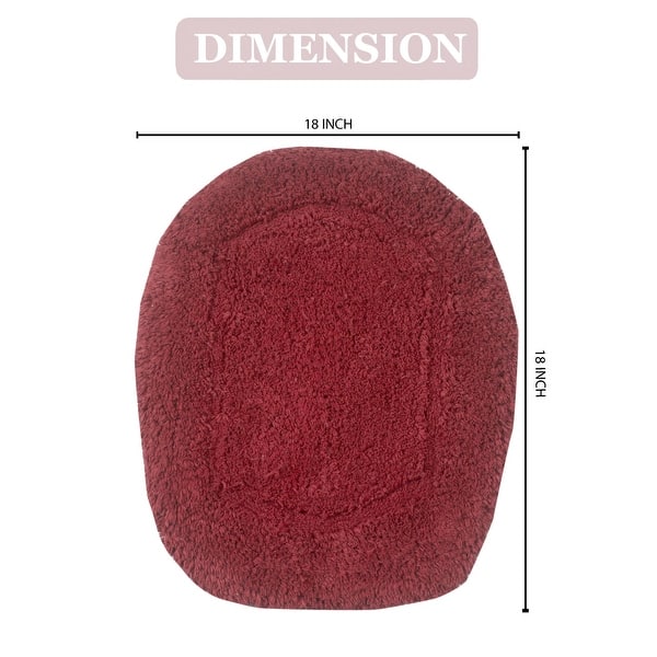 dimension image slide 36 of 50, Home Weavers Luxury Collection 100% Cotton Reversible Bathroom Washable Rug Soft and Absorbent bath Rug Non Slip