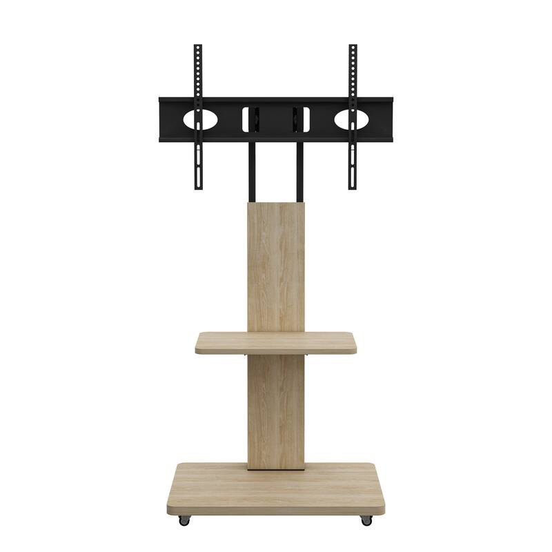 TV Stand Mobile TV Cart with Shelf