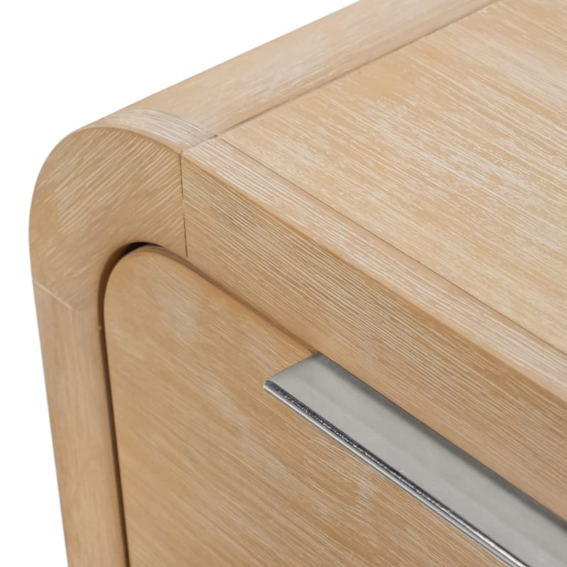 Furniture of America Elowyn 3-Piece Natural Solid Wood Chest and 2-Nightstand Bedroom Set