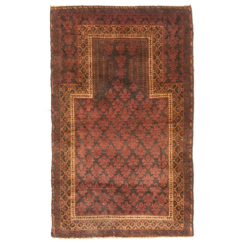 ECARPETGALLERY Hand-knotted Teimani Black Wool Rug - 2'6 x 4'0