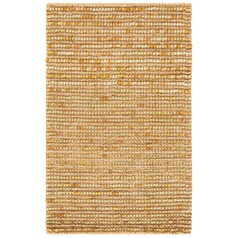 SAFAVIEH Handmade Bohemian Jelisava Jute & Wool Area Rug - 3' x 5' - Gold/Multi