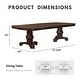 preview thumbnail 3 of 13, Furniture of America Kova Traditional Brown Cherry Wood 9-Piece Dining Set