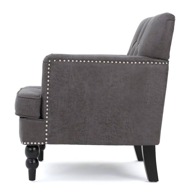 28" Button Tufted Club Chair