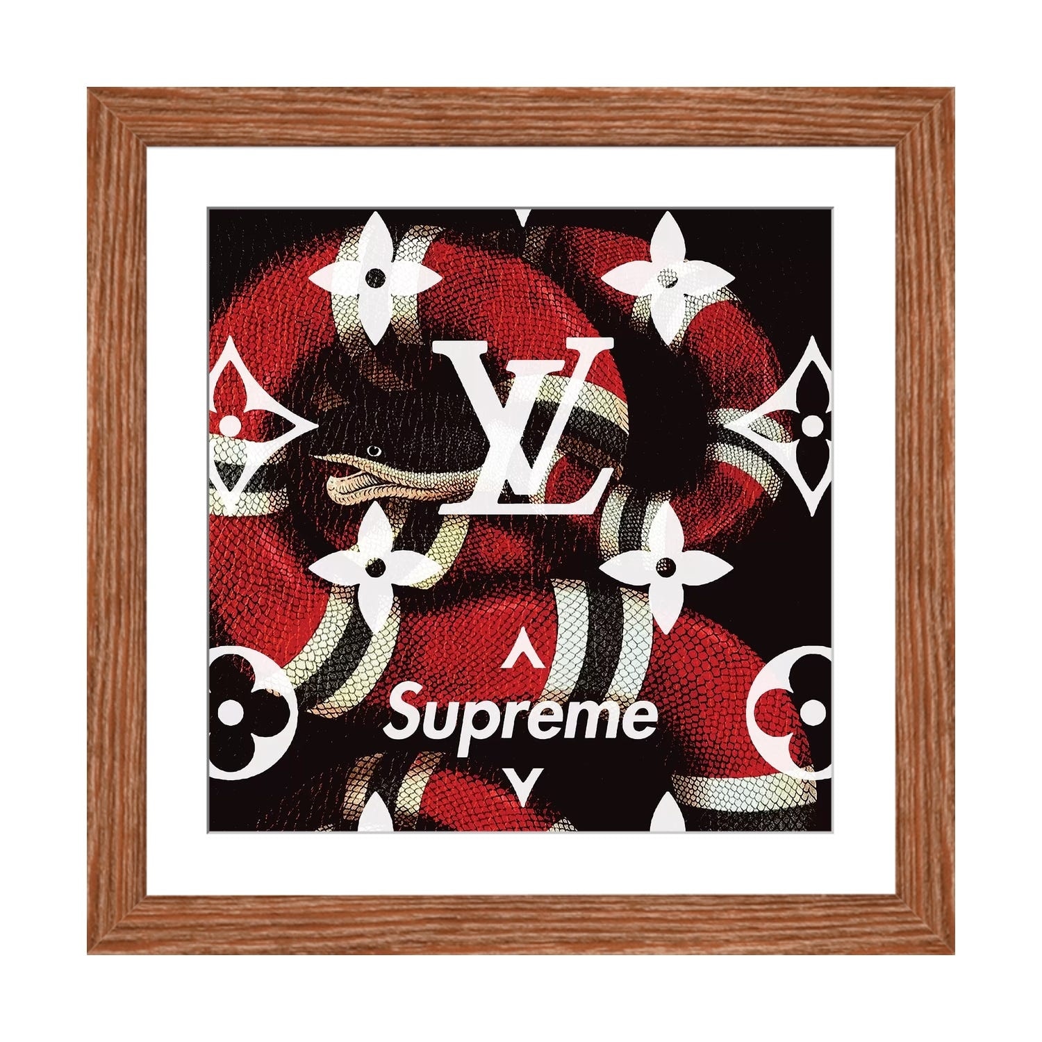 Louis Vuitton Supreme In Red Bathroom Set With Shower Curtain