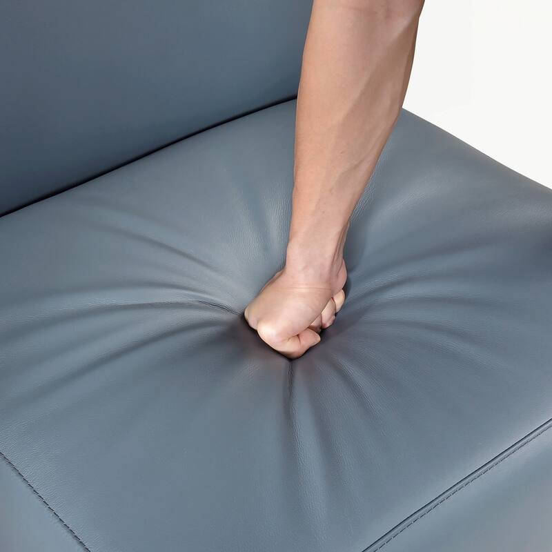 Upholstered Accent Chair Cushion Seat Back with Solid Wood Leg