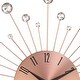 preview thumbnail 29 of 68, Gold / Copper / or Silver Iron Metal Starburst Sun Glam Wall Clock