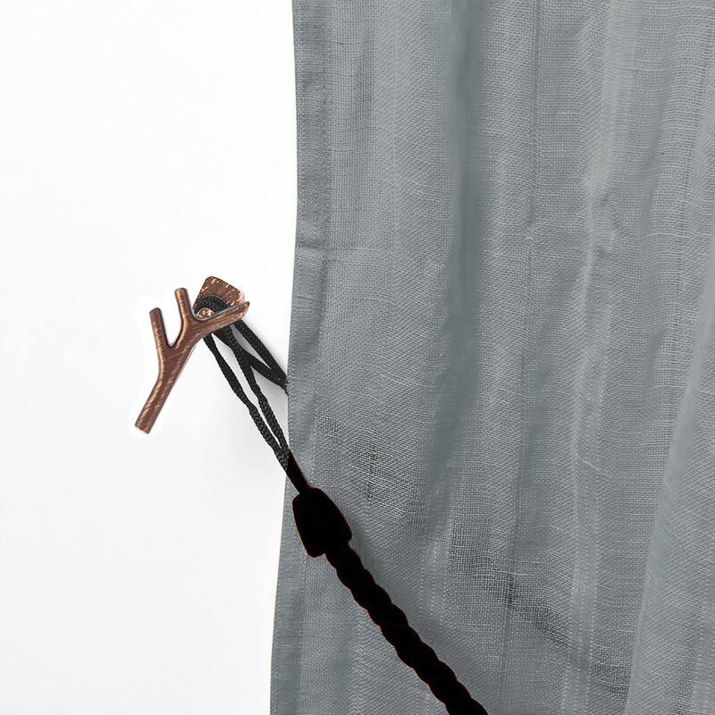 Curtain Tieback Hooks - Set of 2 Adhesive Hooks Holdbacks