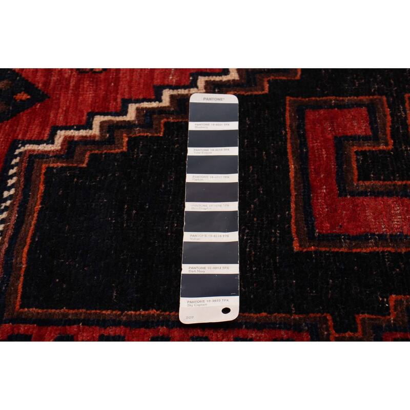 ECARPETGALLERY Hand-knotted Konya Anatolian Navy, Red Wool Rug - 4'3 x 10'8