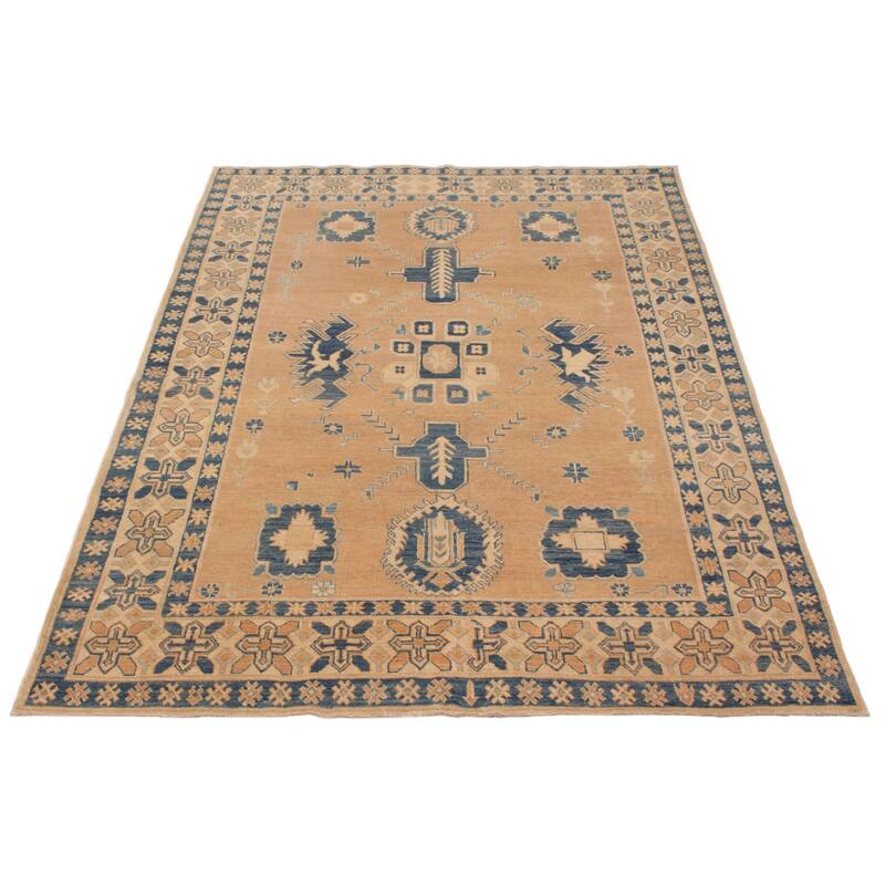 ECARPETGALLERY Hand-knotted Finest Ghazni Brown Wool Rug - 6'6 x 10'0