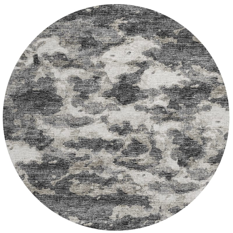 Indoor/ Outdoor Accord Modern Waves Washable Rug New