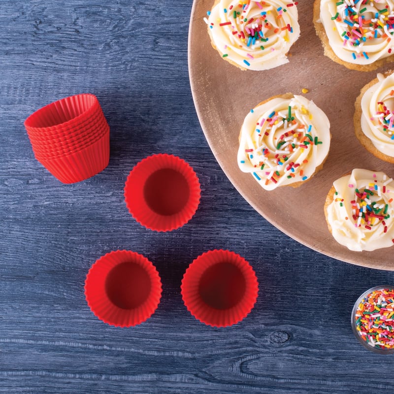 Mrs. Anderson's Baking Silicone Muffin Cups, 2 Sets of 12