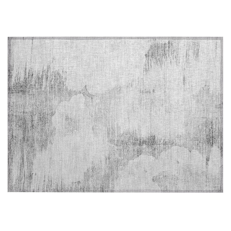 Machine Washable Indoor/ Outdoor Chantille Abstract Cloud Rug