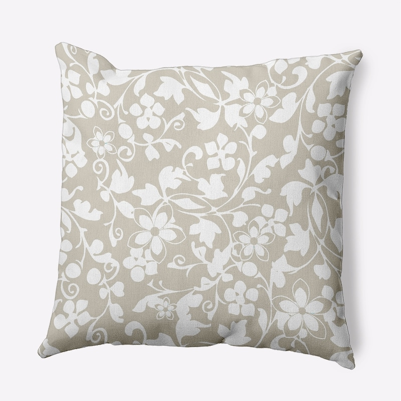 Evelyn Decorative Throw Pillow - Oatmeal - 16" x 16"