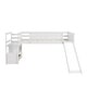 preview thumbnail 18 of 16, Twin Size Loft Bed with Slide and Storage, Wooden Low Loftbeds Frame