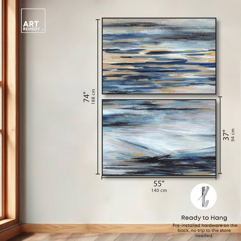Endless Sea Canvas Set of 2 by Art Remedy