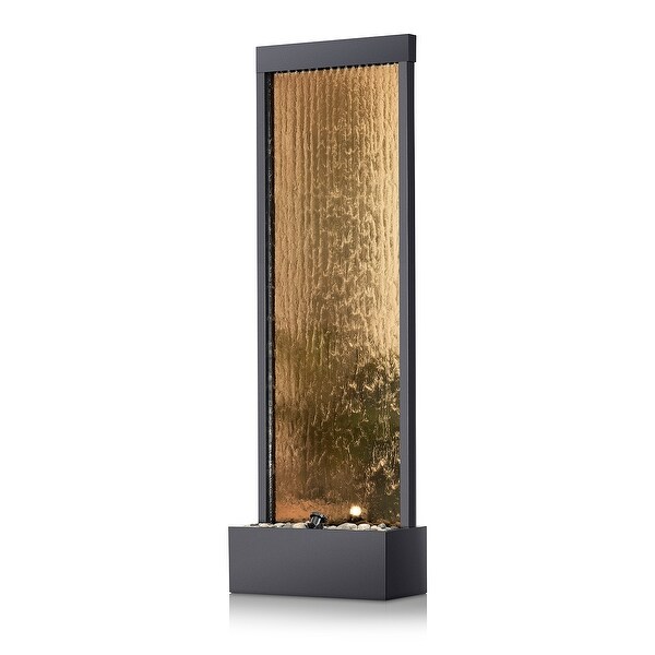山水瀑布72 Alpine Corporation 72 in. Tall Indoor/Outdoor Mirror Zen