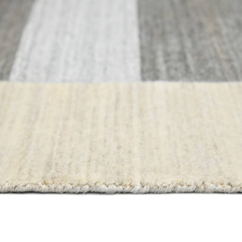 HomeRoots Striped Transitional Rectangle Area Rug