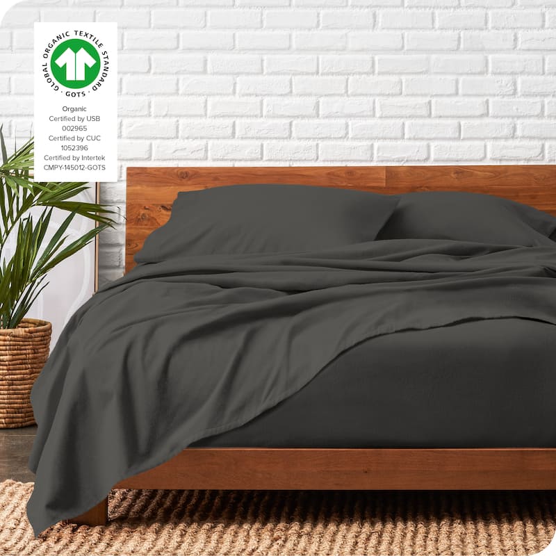 Bare Home Organic Cotton Flannel Sheet Set