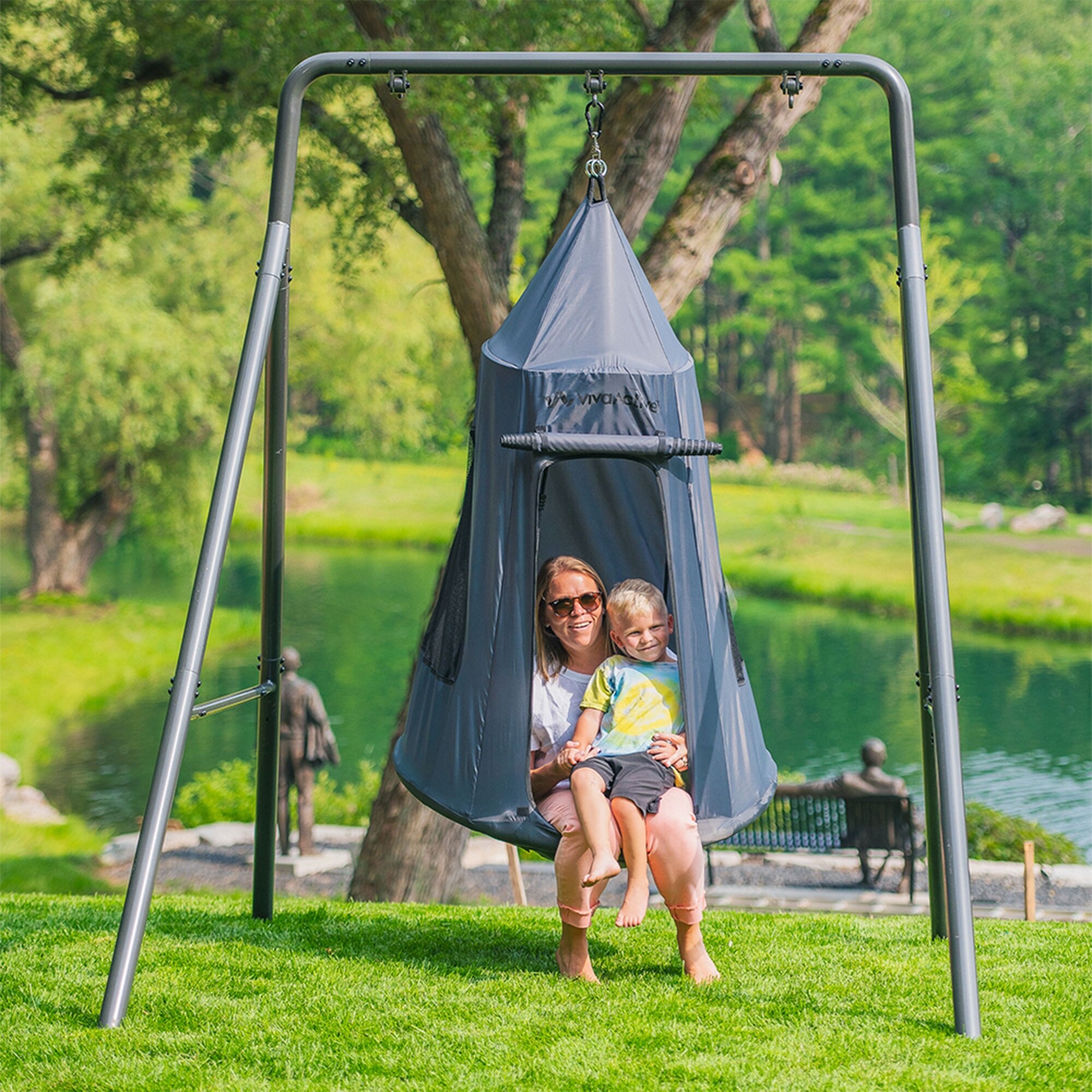 Tree Swing Saucer Swing With Stand Saucer Swing Outdoor Platform