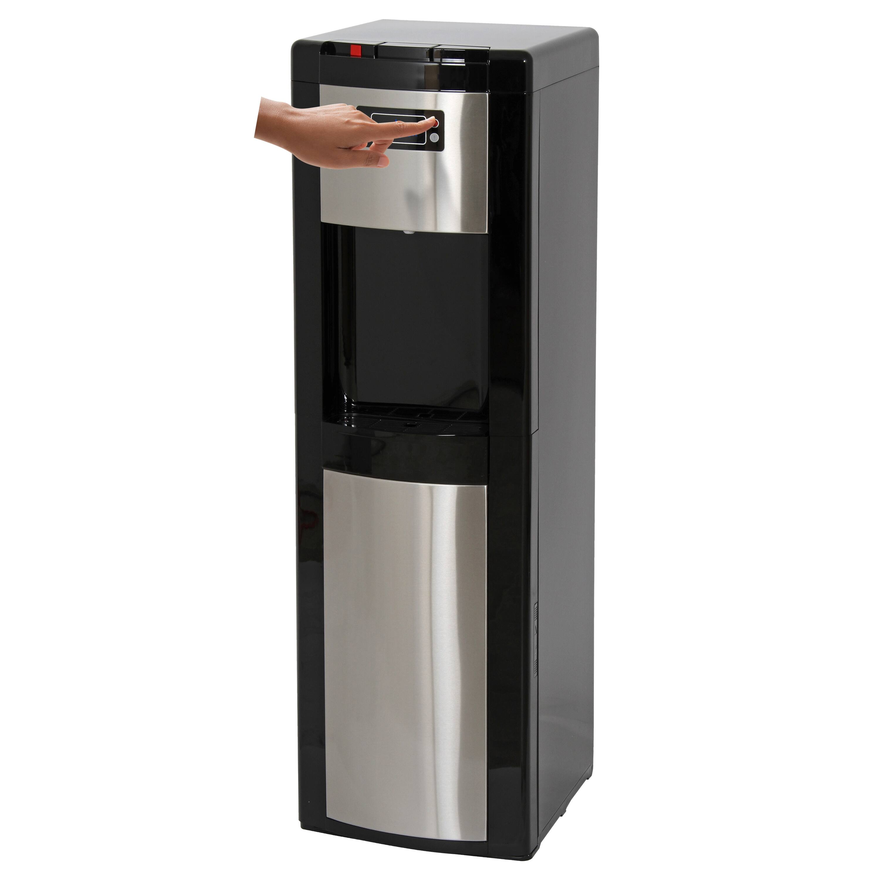 Vitapur Bottom Load Water Dispenser (Hot, Room and Cold) Black/Stainless Steel Bed Bath