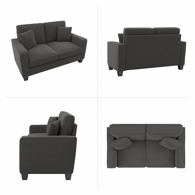Bush Furniture Stockton 61W Small Loveseat Sofa for Living Room