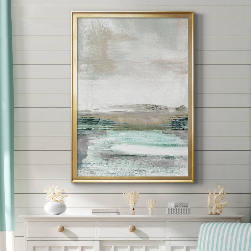 Summer Teal I Premium Framed Print - Ready to Hang