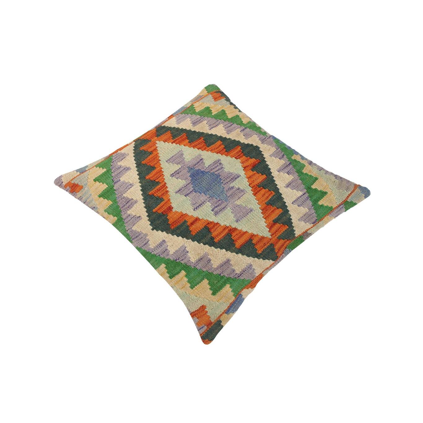 Bauhaus Cristine HandWoven Turkish Kilim Throw Pillow 18 in. x 18 in. Bed Bath & Beyond
