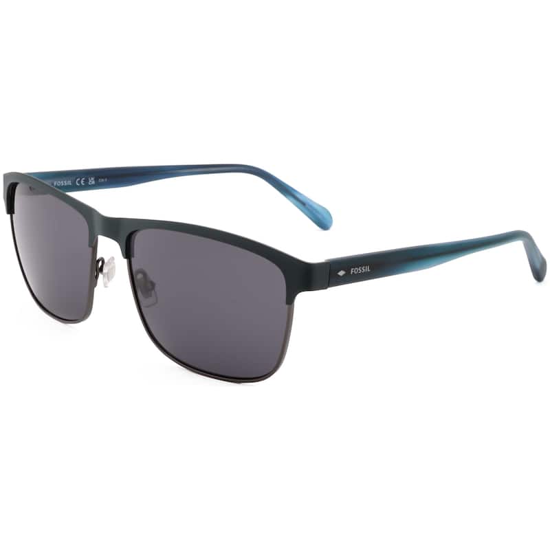 Fossil Men's 59mm Green Ruthenium Sunglasses FOS2128-G-S-R2Z-59
